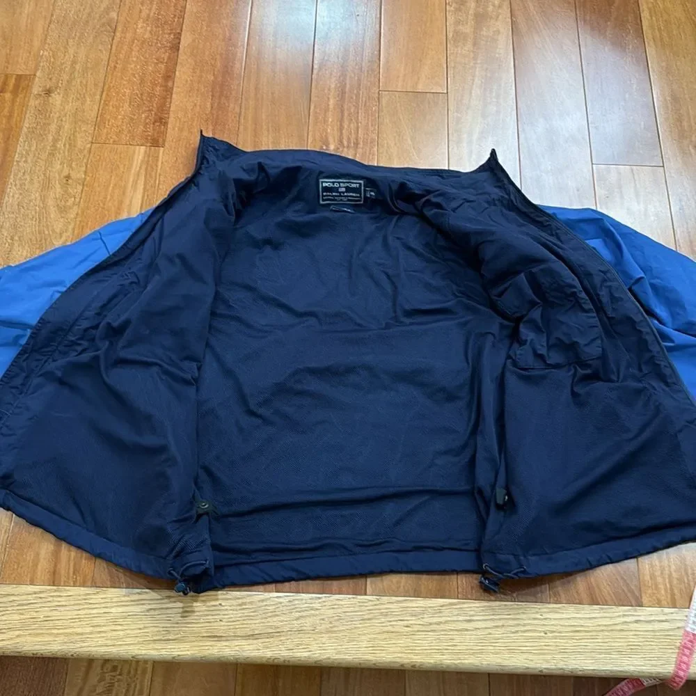 Polo Sport‎ Ralph Lauren Vintage Men's Navy and Blue Jacket size XXL